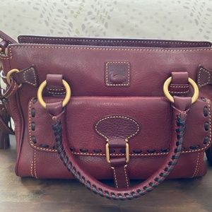Dooney & Bourke Wine/Burgandy Zip Satchel